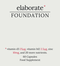 Foundation Multivitamin label